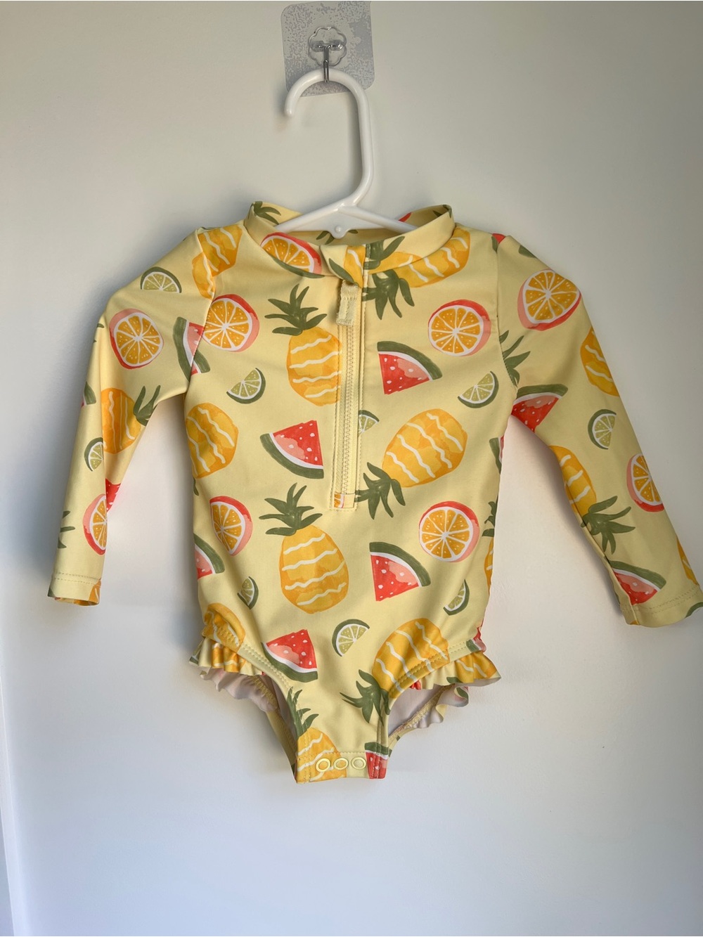 Carter’s 9M Tropical Fruit Long Sleeve Rash Guard Swimsuit